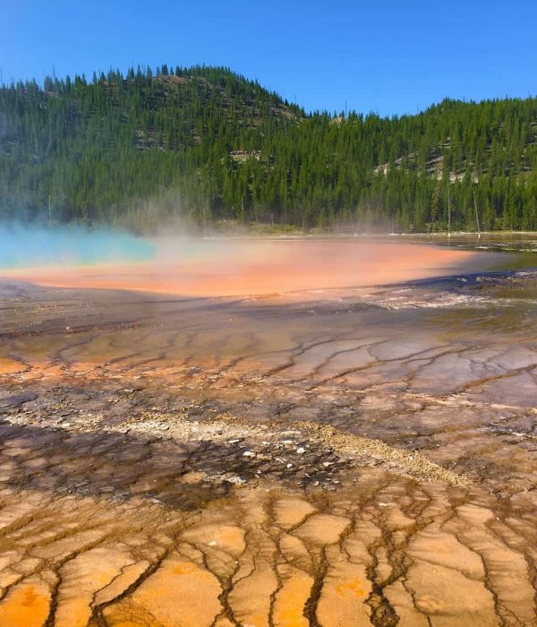 хайкинг среди вулканических ландшафтов парка Yellowstone